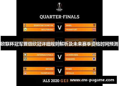 欧联杯冠军晋级欧冠详细规则解析及未来赛季资格时间预测 欧联杯冠军晋级欧冠详细规则解析及未来赛季资格时间预测