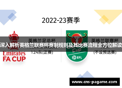 深入解析英格兰联赛杯赛制规则及其比赛流程全方位解读