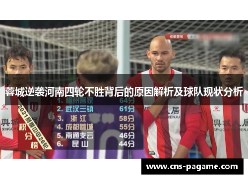 蓉城逆袭河南四轮不胜背后的原因解析及球队现状分析 蓉城逆袭河南四轮不胜背后的原因解析及球队现状分析